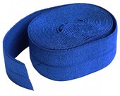 Fold Over Elastic - By Annie - Nylon - 20 mm. (3/4 inch) - Blastoff blue - 2 yards - Fold Over Elastic