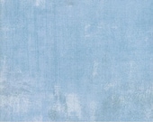 Moda Fabric - Grunge sky - light blue color - 1/2 yard - 30150 - 479 - cosmic blue - Cotton Fabric - Grunge by Basic Grey - Grunge fabric