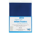 Blast-off Blue Mesh Fabric - by Annie - 18"x54" - 100% polyester - Color - Blastoff Blue - Mesh Fabric by Annie