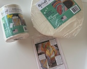 Aunties Two Seeing Double Reversible Throw Quilt pattern and Bosal Batting strips - Quilt as you go -2 1/2"x50 yard strip - 6"x10 yard strip
