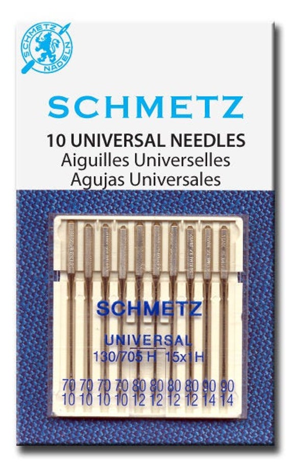 Schmetz Universal Sewing Machine Needles Assorted 10 Pack 70/10, 80/12, 90/14  Schmetz Needles for Your Sewing Machine 