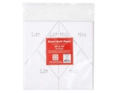 Heart Quilt Paper by Lori Holt 42 ct. Iron and cut 10 inch fabric squares at angles to make 7 inch heart blocks - includes Instructions