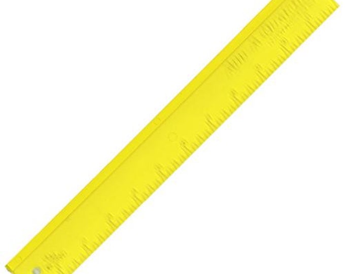 CM Designs Add a Quarter Ruler - Yellow Ruler With 1/4 Lip for Paper ...