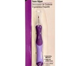 Dritz Small Ergonomic Seam Ripper with cap and small sharp tip - Cuts threads - easy on hands - Dritz Seam Ripper - purple