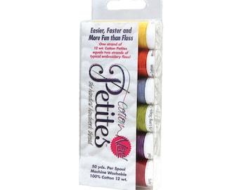 Sulky Cotton Petites - 12 wt - 6 count - Embroidery Thread - Summer Collection - hand sewing