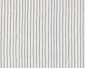 Moda Fabric - Larking -  by Janet Clare - 1/2 yard - 24634 11 - Larking Sandling porcelain with black lines and blue circles - cotton fabric
