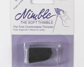 Nimble Thimble - Leather thimble - size medium - truly soft leather thimble - second skin - medium thimble for hand sewing