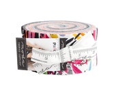 Moda Fabric - Playgrounds by Amarilys Henderson 2260 JR - Jelly Roll  - Cotton Fabric - 42 - 2 1/2 inch strips - watercolor prints - Moda