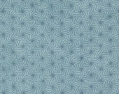 Moda Fabric - Indigo Blooming - by Debbie Maddy for Moda - 1/2 yard - 48097 12 - blue background with navy design - Cotton fabric