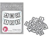 It's Sew Emma Alphabitties - gray - Little plastic number and alphabet tags for organizing quilt pieces - Alphabitties - It's Sew Emma