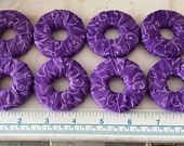 Pattern weights - Use instead of Pins when Cutting out a Sewing Pattern - Or Just Hold Your Book Open - purple print fabric - 8 count