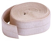 Fold Over Elastic - By Annie - Nylon - 20 mm. (3/4 inch) - natural - 2 yards - Fold Over Elastic