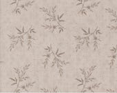 Moda Fabric - Muse by 3 Sisters for Moda - Fabric 44395 15 - 1/2 yard - Cotton Fabric 44" wide  - stone with  taupe flower sprigs