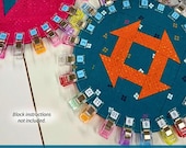 Clip Caddie Pattern - A paper card pattern to make a disc for keeping clips with pattern pals Stickers - Clips and stickers not included