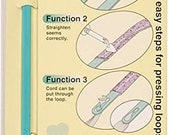 Clover loop Pressing Bars - Seam allowance can be pressed easily when making straps or vines from tubes of fabric - Pressing Bars