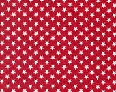 Moda Fabric - Red White and Bloom by Deb Strain - 1/2 yard - 56117 13  red with white stars - Cotton Fabric - Patriotic fabric - 4th of July