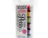 Sulky Cotton Petites - 12 wt - 6 count - Embroidery Thread - Brights Collection - hand sewing for embroidery projects