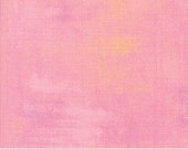 Moda Fabric - Grunge apple blossom - pink and yellow color - 1/2 yard - 30150 - 325 - peachy - Cotton Fabric - Grunge