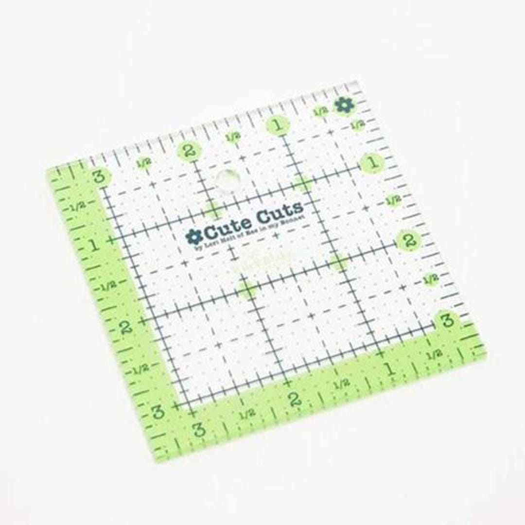 3.5 Inch Cute Cuts™ Ruler by Lori Holt - Non-slip-easy to Read - Green ...