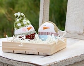 Emmitt & Ivy Ornaments pattern by Sweetwater - a paper pattern - snowmen ornaments