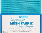Parrot Blue Mesh Fabric - by Annie - 18"x54" - 100% polyester - Color - Parrot blue - Mesh Fabric by Annie
