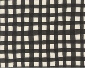 Moda Fabric - Emmitt and Ivy by Sweetwater for Moda - cotton fabric - 1/2 yard - 55693 17 - black and white buffalo check - 1/2 yard