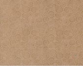 Moda Fabric - Sunday Brunch by Basic Grey - 1/2 yard - 30758 14 - tan with beige circles - Cotton Fabric - tan with beige circles