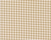 Moda Fabric - Farm and Garden - by Cathe Holden for Moda - 1/2 yard - 7480 12 -  Beige and white checked fabric - Cotton - Moda Fabric