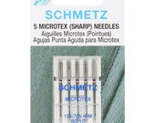 Schmetz Universal Sewing Machine needles Microtex - 80/12 - 5 pack - Schmetz Needles - sewing machine - recommended for Featherweights