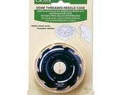 Clover Dome Threaded Needle Case - Holds threaded needles safely for sewing and travel - Holds 10 threaded needles - Dome Case