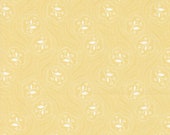 Moda Fabric - Honeybloom -  by 3 Sisters - soft yellow background with white floral print  - 44345 13- 1/2 yard - yellow and white floral