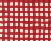 Moda Fabric - Emmitt and Ivy by Sweetwater for Moda - cotton fabric - 1/2 yard - 55693 12 - red and white buffalo check - red checked