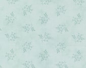 Moda Fabric - Honeybloom -  by 3 Sisters - soft green/blue background with green/blue print - 44347 12- 1/2 yard - soft green blue floral