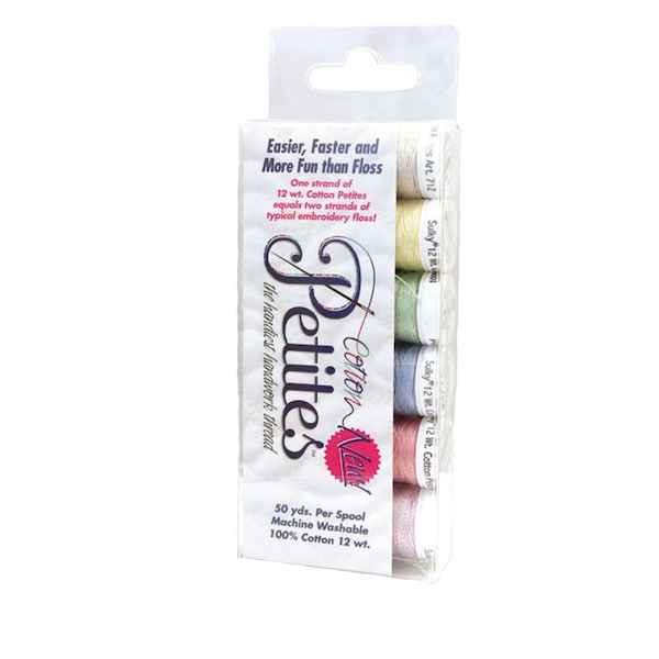 Sulky Cotton Petites - 12 wt - 6 count - Embroidery Thread - Spring Collection - hand sewing