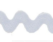 Rick Rack - White - Trim Trends Brand Rick Rack - 3/4" Polyester - Sold by the yard - White Rickrack