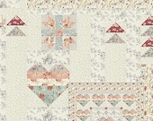 Love is Patient quilt pattern by Lavender Lime - A paper quilt pattern - 3 projects - 2 quilts and 1 table runner