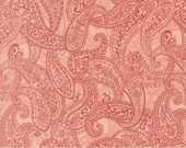 Moda Fabric - Sandalwood by 3 Sisters for Moda - Fabric 44383 15 - 1/2 yard - Cotton Fabric - 44" wide  - light  coral with paisleys