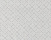 Moda Fabric - Old Glory - by Lella Boutique - 1/2 yard - 5203 12 -  Light gray with small diamonds- reads solid - Cotton fabric - patriotic