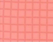 Moda Fabric - Sherbet Sunshine Flannel by Corey Yoder - 1/2 yard - 29221 13F Flamingo - light coral with dark coral checked pattern- Flannel