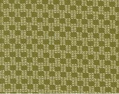 Moda Fabric - Emmitt and Ivy by Sweetwater for Moda - cotton fabric - 1/2 yard - 55697 13 - green with a weave motif - 1/2 yard