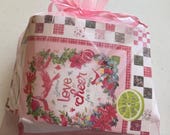 Love and Cheer Quilt Kit - pattern by Lavender Lime -Love and Cheer by Amarilys Henderson 56"x64" -included fabric for quilt top & binding