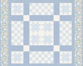 Ritzy Bitsy Babies Quilt Kit - Cottage Charm Fabric - by Heather Briggs - in blues - Pattern by Kimberly Jolly - quilt size 54"x54"