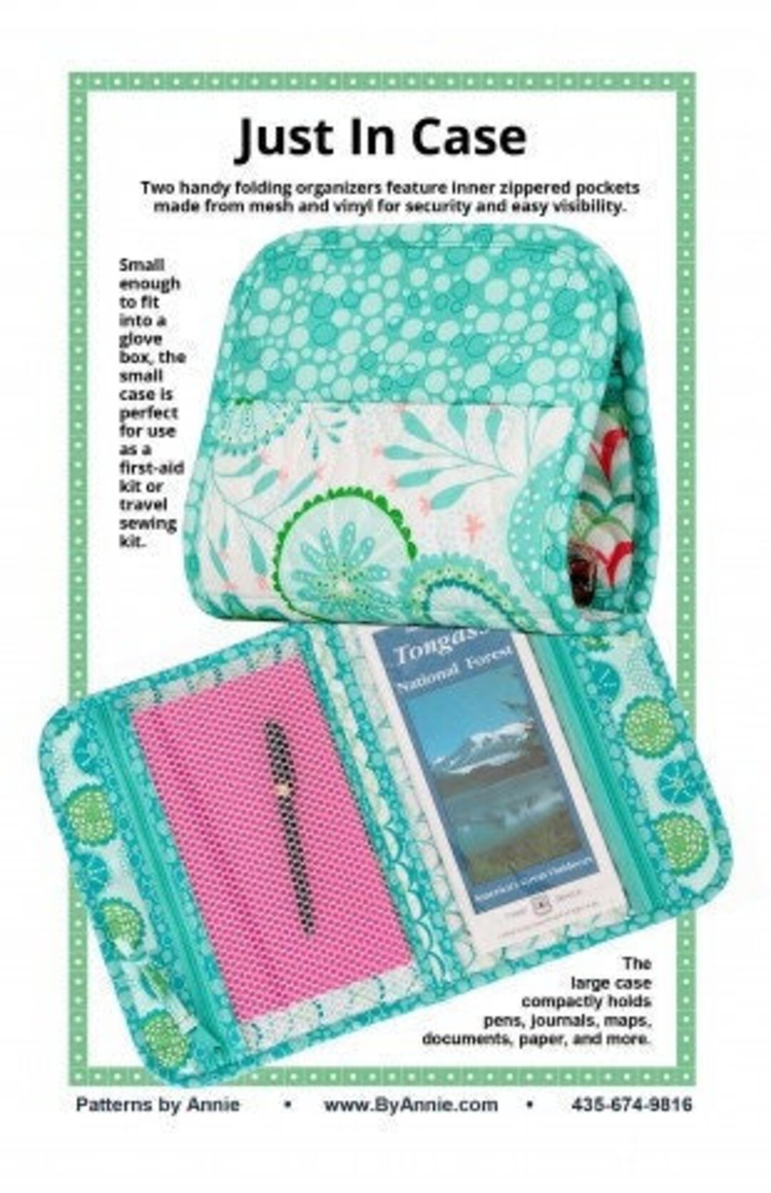 Just in Case by Annie - A Paper Pattern - Handy Case for Make-up, First ...