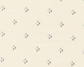 Moda Fabric - Seaglass Summer by Sweetfire Road - 43186 11 - 1/2 yard - Cotton - Ivory with purple, plum, stone and aqua x marks - Ivory
