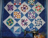 Exploring Half Square Triangles Quilt Kit pattern by 3 Crazy Ladies - batik fabrics - Clearance - Great price - Great patterns