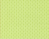 Moda Fabric - Sherbet Sunshine Flannel by Corey Yoder - 1/2 yard - 29227 19F honeydew - lime green with dots and lines -Cotton Flannel