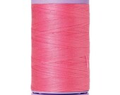 Mettler Silk Finish 100% Cotton Thread - 50 wt. thread - roseate color 0067 (bright pink) - Mettler Cotton for Piecing - 500m(547yd)