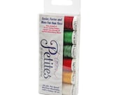 Sulky Cotton Petites - 12 wt - 6 count - Embroidery Thread - Christmas Sampler Collection - hand sewing for embroidery projects