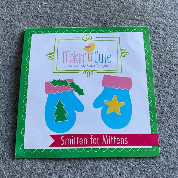 Smitten for Mittens Plastic template Set by Me & My Sister - Makin' It Cute Templates - Embellishing tools - Mittens