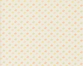 Moda Fabric - Flower Girl - by Heather Briggs - 1/2 yard - 31736 11 -  off white background with small flower buds - Cotton fabric